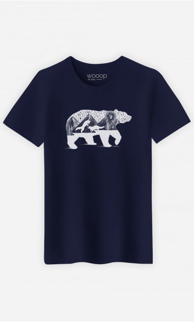 T-Shirt Homme  Bear And Foxes