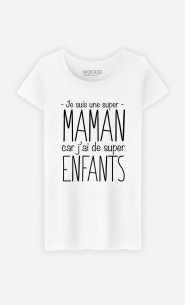 T-Shirt Femme Je Suis Une Super Maman