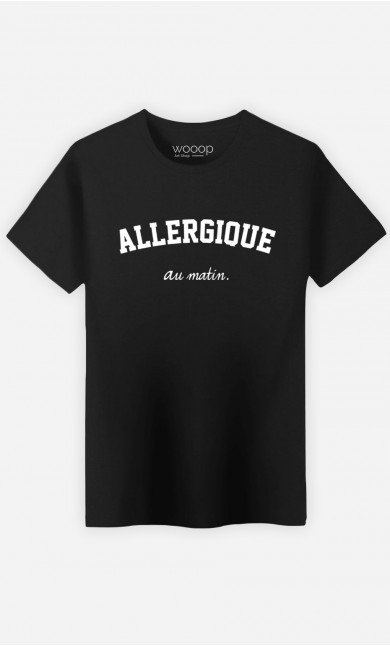 T-Shirt Homme Allergique Au Matin
