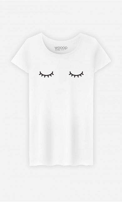 T-Shirt Femme Eyes closed
