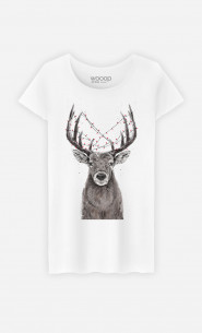 T-Shirt Femme Christmas Deer