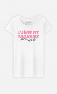 T-Shirt Femme L'Aînée Est Toujours Un Brouillon
