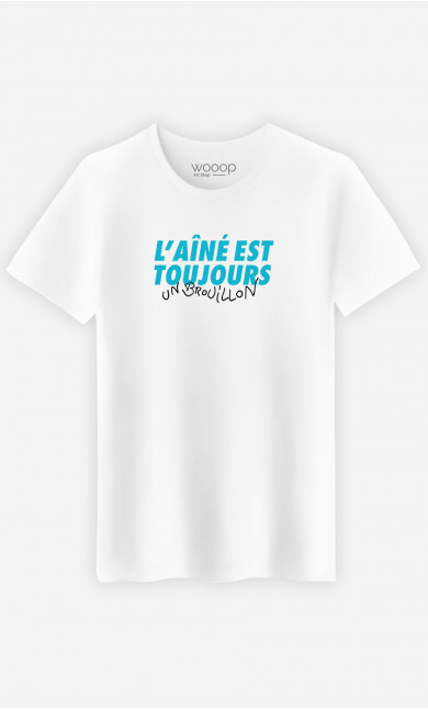 T-Shirt Homme L'Aîné Est Toujours Un Brouillon