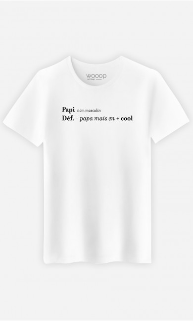 T-Shirt Homme Papi : Papa Mais En + Cool
