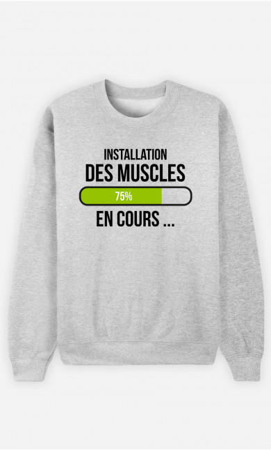 Sweat Homme Installation Des Muscles