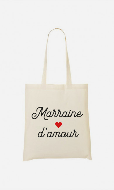 Tote Bag Marraine D'amour Petit Cœur