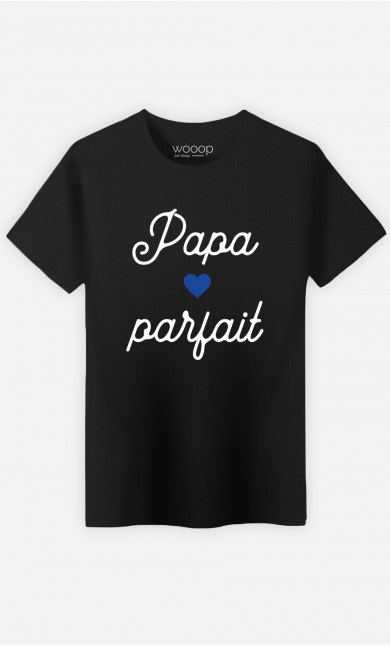 T-Shirt Homme Papa Parfait Petit Cœur