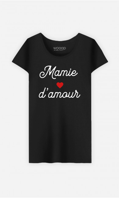 T-Shirt Femme Mamie D'amour Petit Cœur