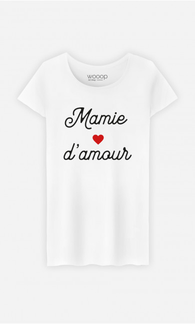 T-Shirt Femme Mamie D'amour Petit Cœur