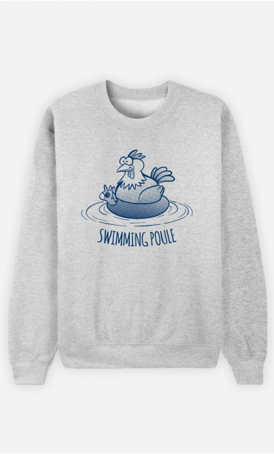 Sweat Homme Swimming Poule