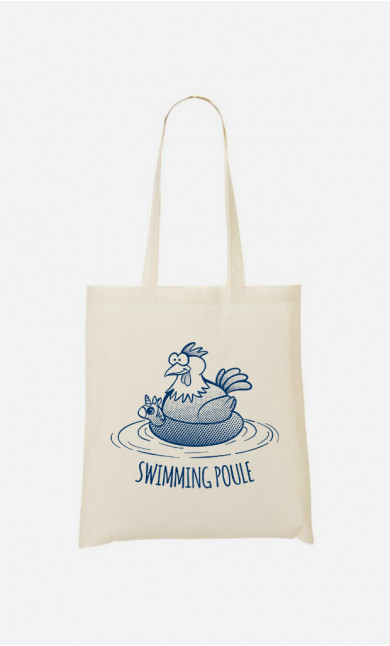 Tote Bag Swimming Poule