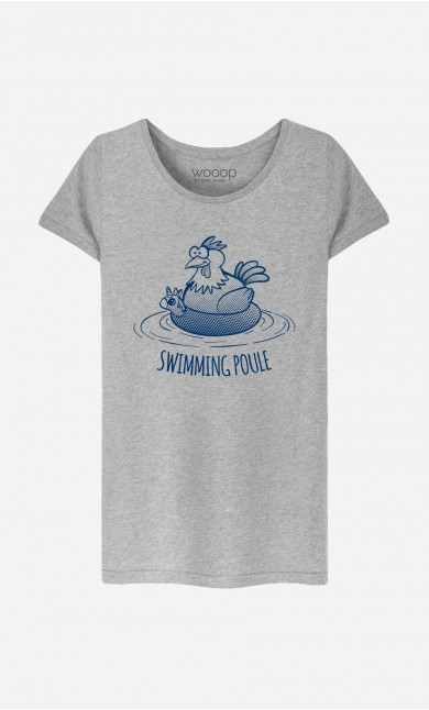 T-Shirt Femme Swimming Poule