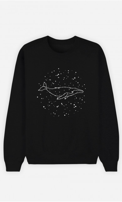 Sweat Femme Whale Constellation