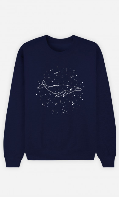 Sweat Homme Whale Constellation