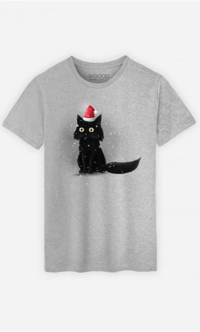 T-Shirt Homme Christmas Cat