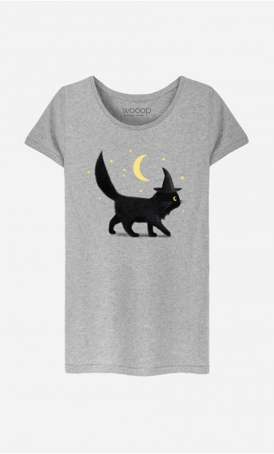 T-Shirt Femme Halloween Cat
