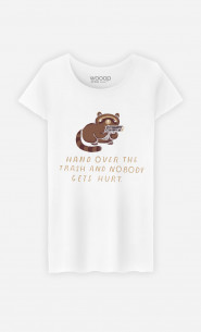T-Shirt Femme Raccoon