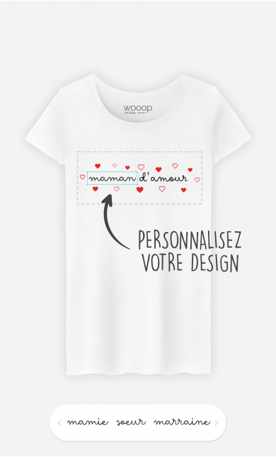 T-Shirt Femme Amour à personnaliser