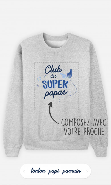 Sweatshirt Homme Club Des Supers à personnaliser