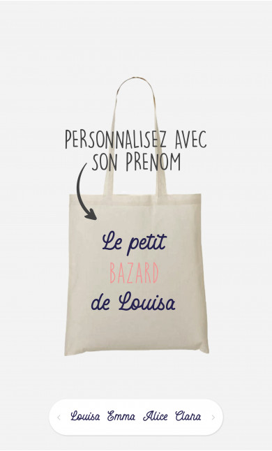 Tote Bag Le Petit Bazar De à personnaliser