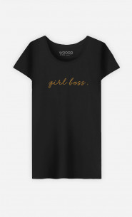 T-Shirt Femme Girl Boss  - Brodé