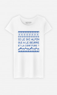 T-Shirt Femme Si Le Ski Alpin