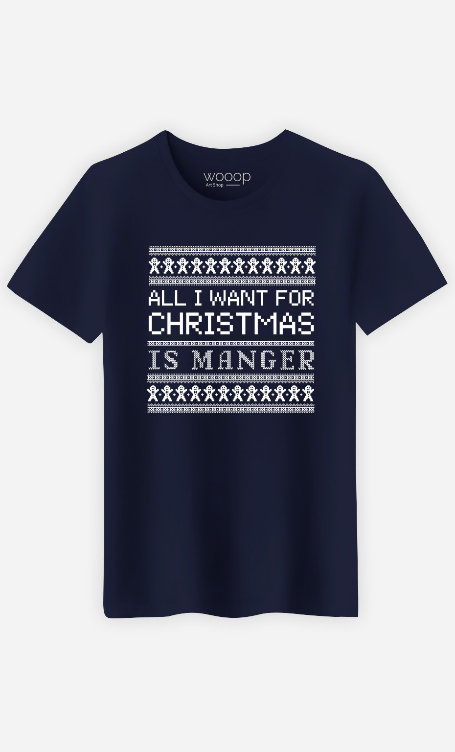 T-Shirt Homme All I Want For Christmas Is Manger