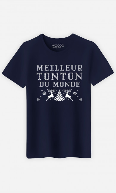 T-Shirt Homme Meilleur Tonton Du Monde Noël