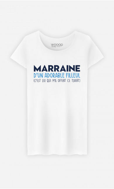 T-Shirt Femme Marraine D'un Adorable Filleul