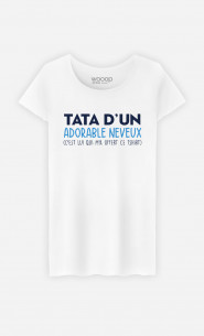 T-Shirt Femme Tata D'un Adorable Neveux