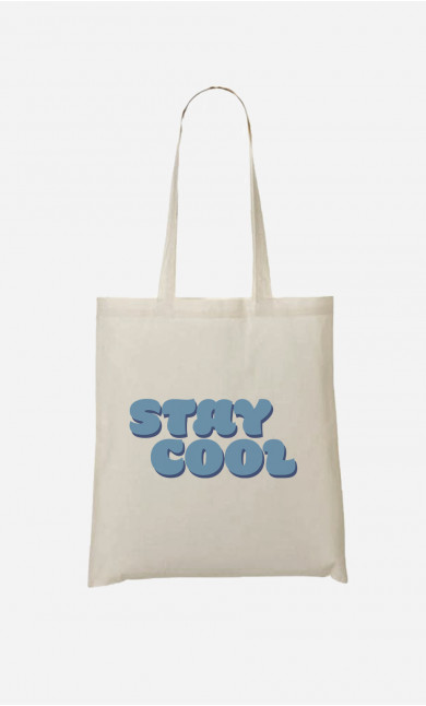 Tote Bag Stay Cool Bleu