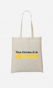 Tote Bag Vivre D'amour Et De Fromage