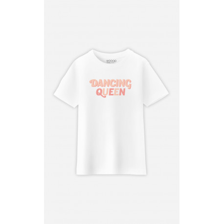 T Shirt Blanc Enfant Dancing Queen Wooop.fr