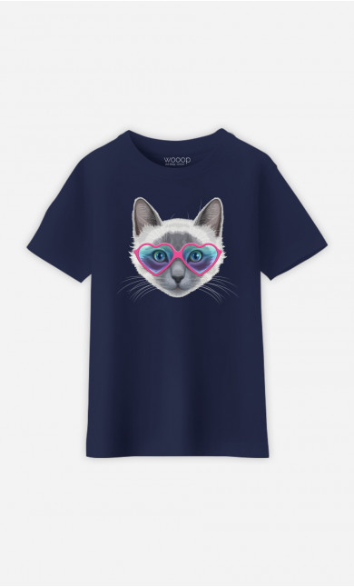 T-Shirt Enfant Kitty Sunglasses