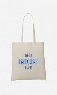 Tote Bag Best Mom Ever Bleu