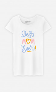 T-shirt Femme Best Mom Ever 2