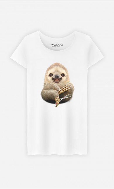 T-shirt Femme Sloth Barber