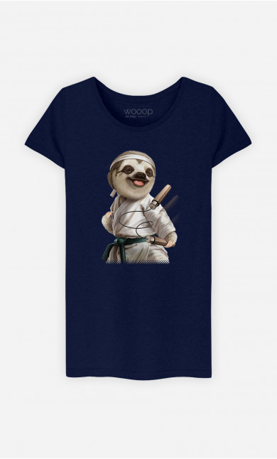 T-shirt Femme Karate Sloth
