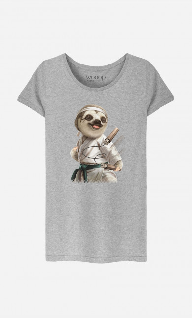 T-shirt Femme Karate Sloth