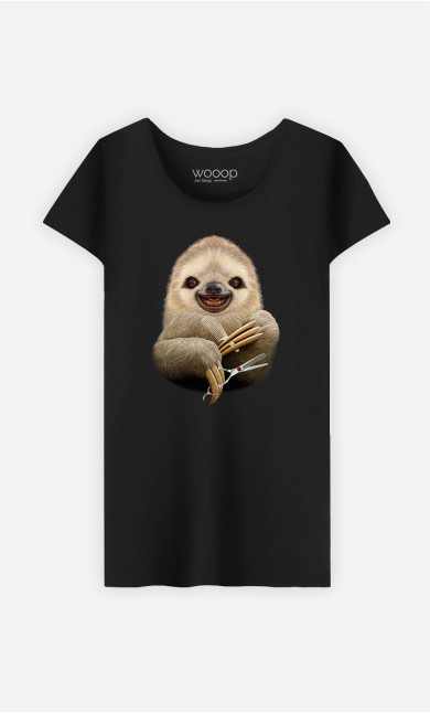 T-shirt Femme Sloth Barber