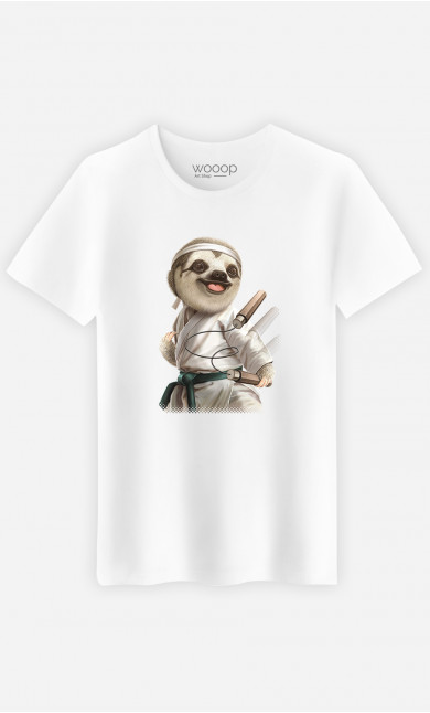 T-shirt Homme Karate Sloth