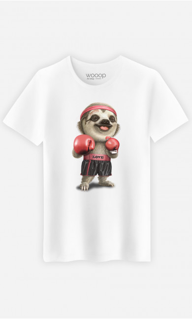 T-shirt Homme Sloth Boxing