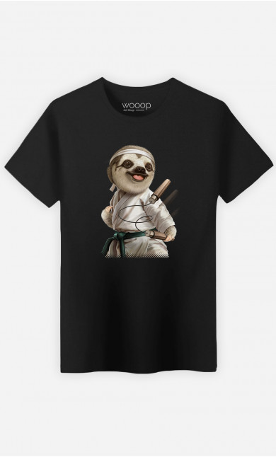 T-shirt Homme Karate Sloth
