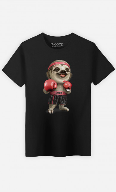 T-shirt Homme Sloth Boxing