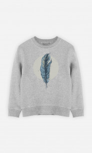 Sweat Enfant Feather In A Circle