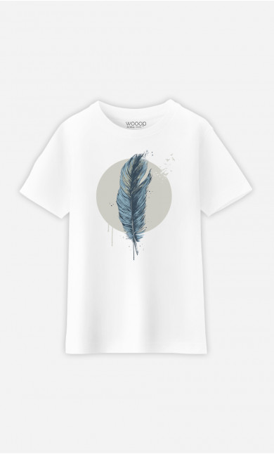 T-Shirt Enfant Feather In A Circle