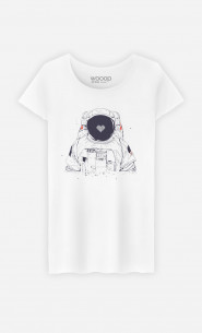 T-shirt Femme Astronaut Love