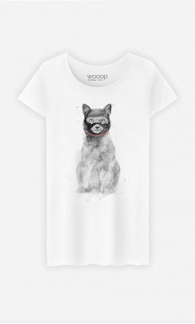 T-shirt Femme Masked Cat