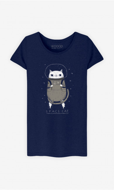 T-Shirt Femme Space Cat