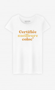 T-shirt Femme Certifiée Meilleure Coloc'